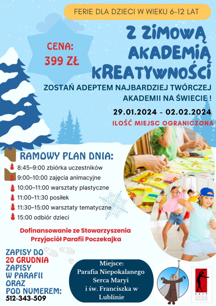 Zapisy na „Ferie na Poczekajce”